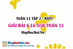 Bài 6.16 SGK Toán 11 Tập 2 Kết nối tri thức